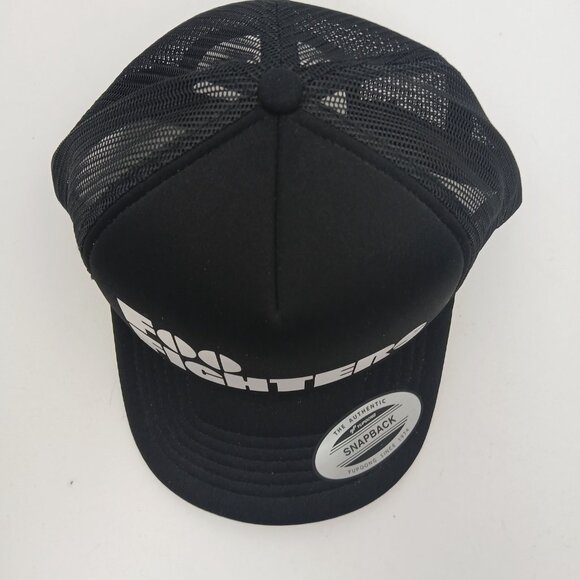 Foo Fighters Foam Mesh Snapback Trucker Hat Cap Black HTV application - Picture 4 of 5